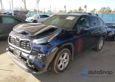 2022 Toyota Highlander Le from USA, damaged, VIN 5TDBZRBH6NS584236